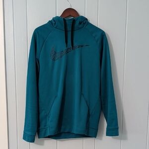 Nike Blue Hoodie with Black Swoosh